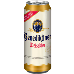 Пиво БЕНЕДИКТИНЕР Вайсбир светлое  0,5л  ж/б 5,4% 