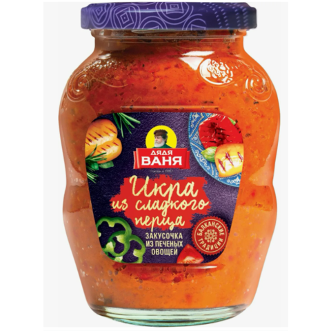 Икра ДЯДЯ ВАНЯ из сладкого перца 370г с/б