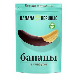 Бананы БАНАНА РЕСПУБЛИК сушеные в темной глазури 90г