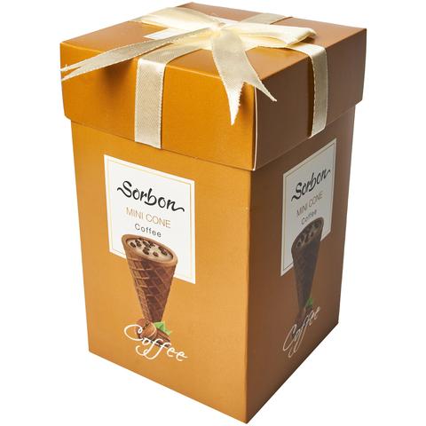 Конфеты SORBON мини-рожок 200г Кофе и воздушные зерна | Золотая подкова