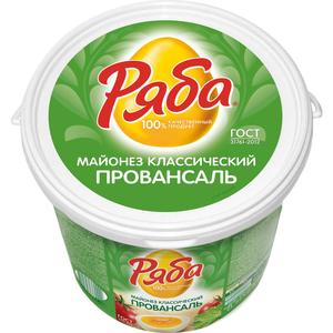 Майонез РЯБА Провансаль 50,5% 630г д/п