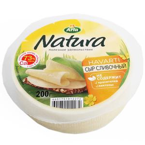 Сыр НАТУРА Сливочный легкий 180г