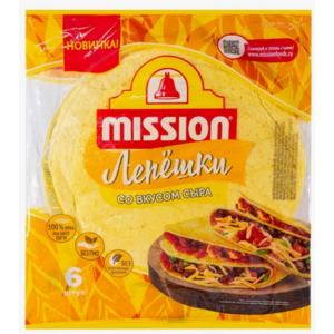 Лаваш MISSION лепешки вкус сыра 250г