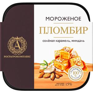Мороженое РОСТАГРОКОМПЛЕКС ванна 300г соленая карамель-миндаль