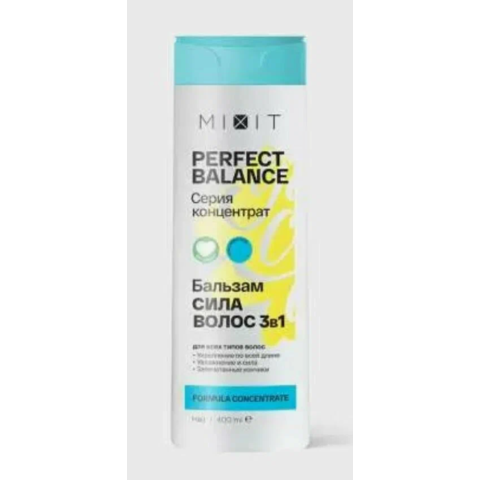 Бальзам MIXIT сила волос 3в1 400мл 