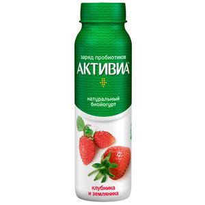 Биойогурт пит АКТИБИО 1,5% Клубника-земляника 260г