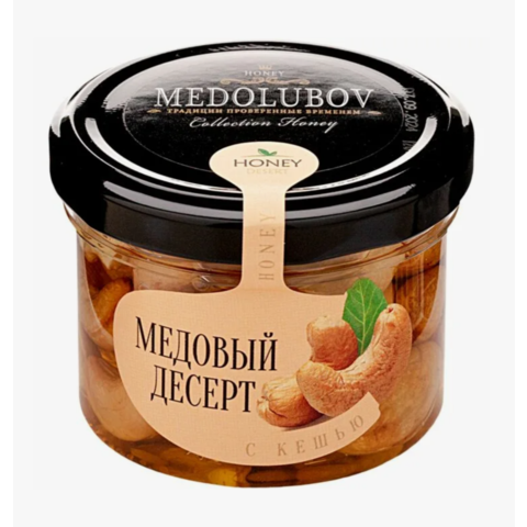 Десерт МЕДОЛЮБОВ медовый с кешью 120г