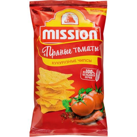 Чипсы MISSION Кукурузные 150г Пряные томаты