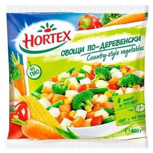 Овощи зам ХОРТЕКС По-деревенски 400г овощная смесь